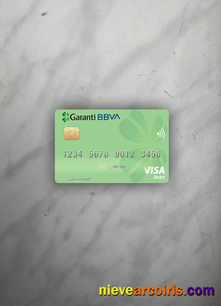 Romania Garanti BBVA visa debit card photolook
